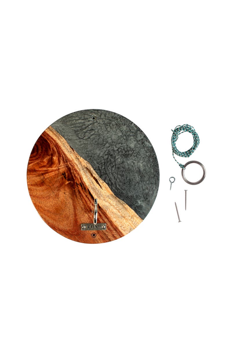 The River Epoxy Resin With Live Edge Acacia Wayfarer Art Hook Ring Game, Alternate, color, Slate