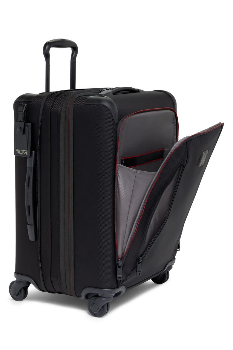 Aerotour Large Front Pocket Expandable Carry-On, Alternate, color, BLACK