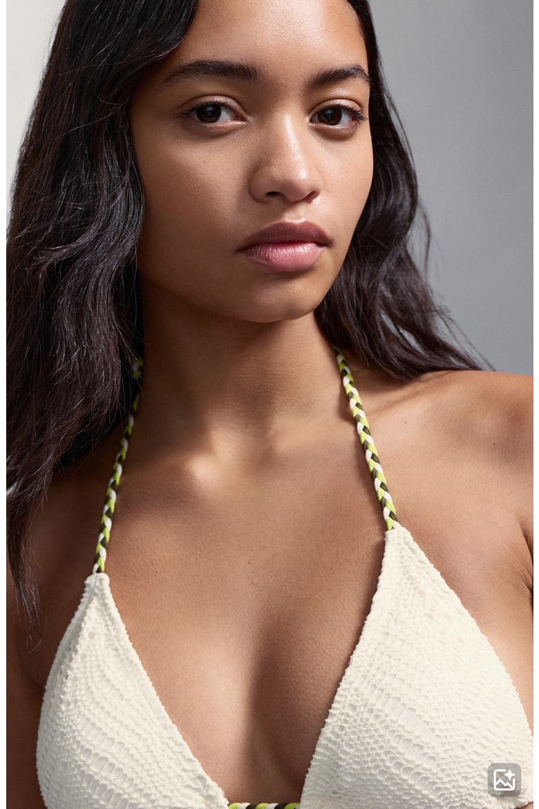 Braided Strap Two-Piece Swimsuit, Alternate, color, OFF WHITE