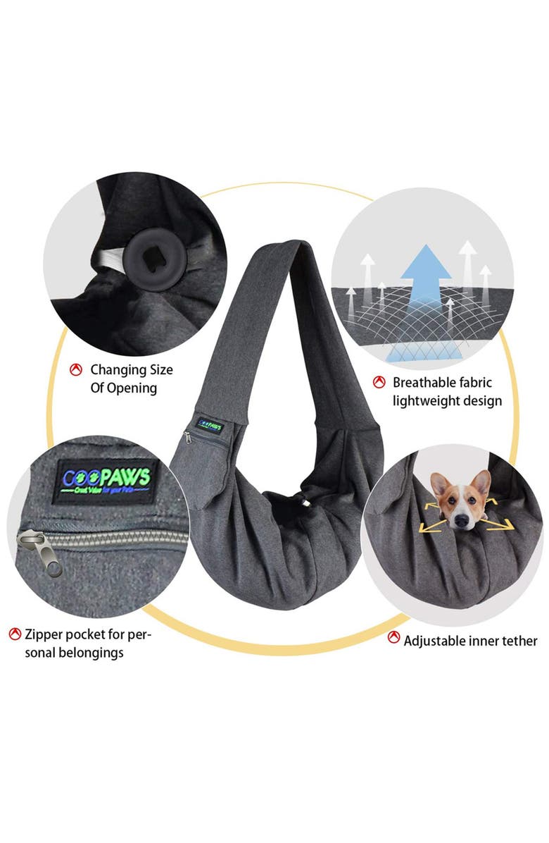 JESPET Comfy Pet Sling Bag, Alternate, color, 