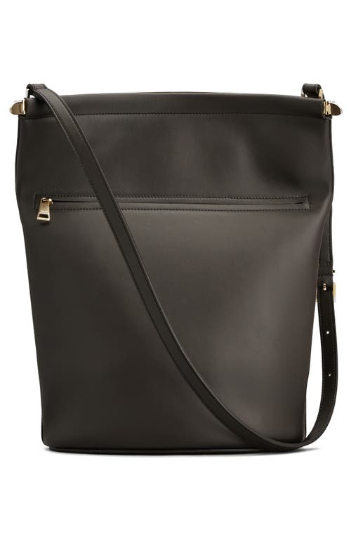 Tod's Frame Leather Shoulder Bag In Palissandro