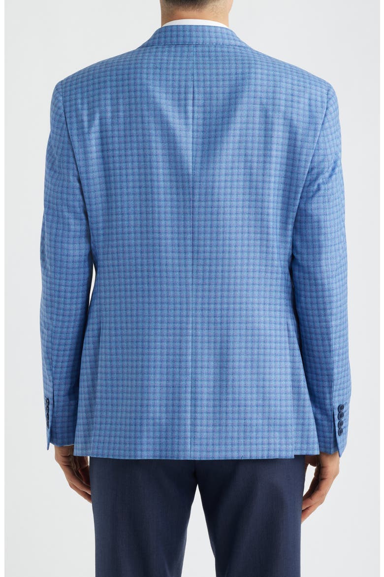 Light Blue Shadow Check Virgin Wool Sport Coat, Alternate, color, MEDIUM BLUE