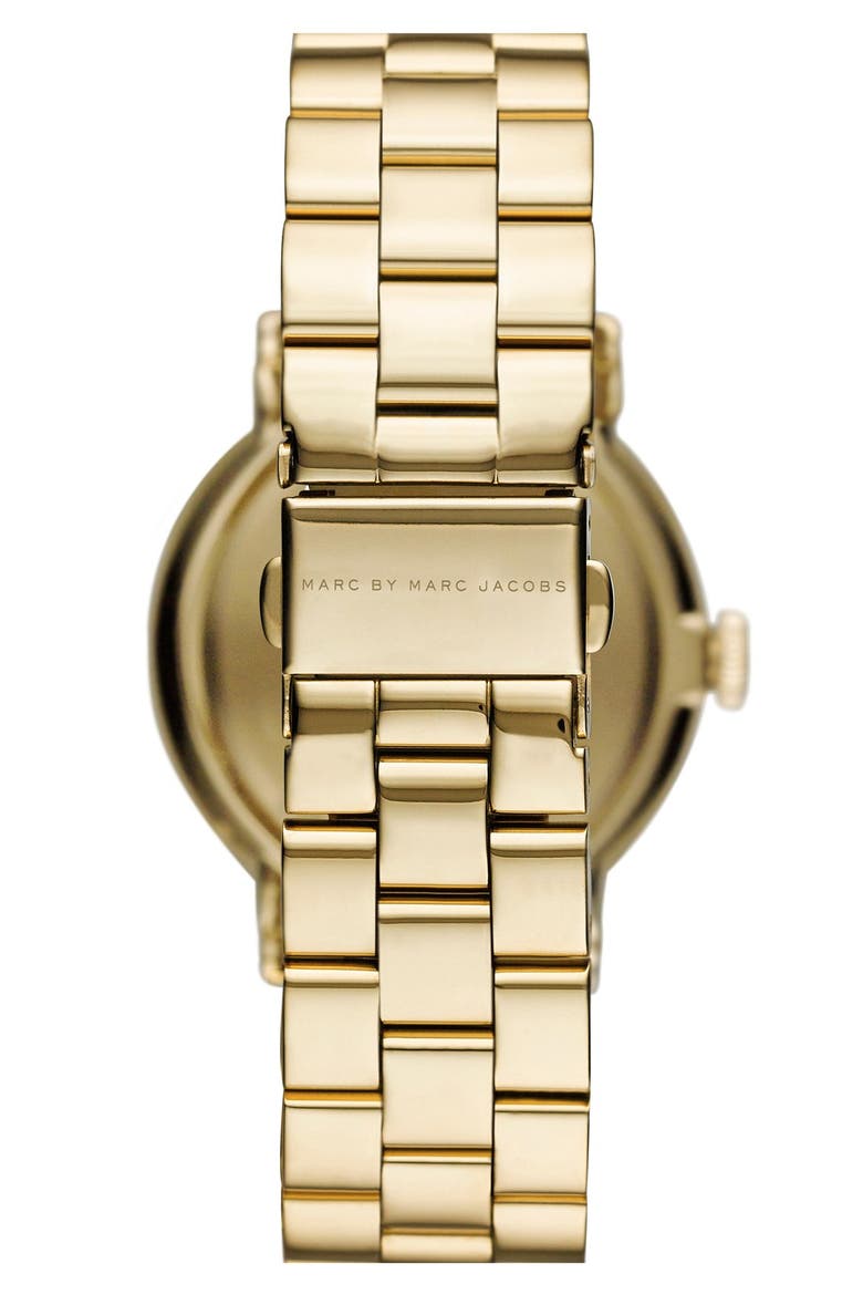 'Baker' Bracelet Watch, 37mm, Alternate, color, GOLD/ BLACK