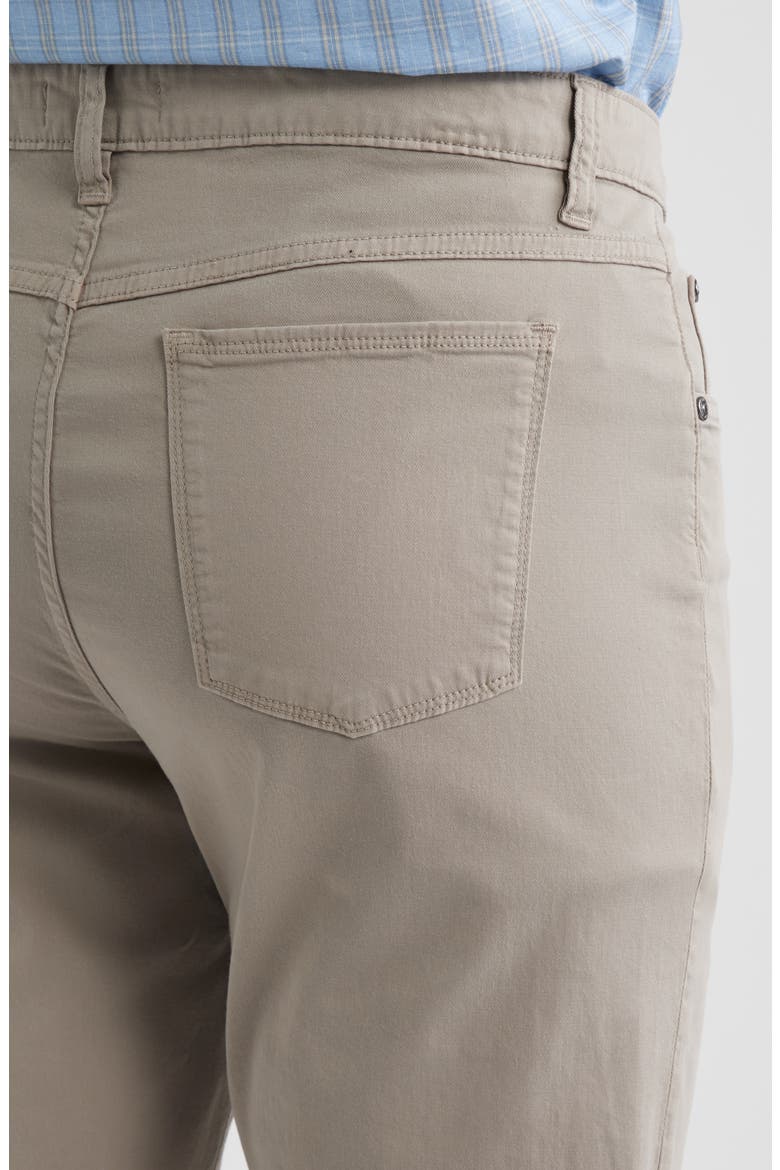 Stretch Cotton Pants, Alternate, color, WALNUT