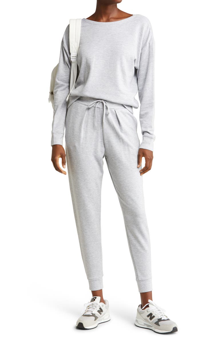 Zella Cozy Twist Pullover Sweatshirt, Alternate, color, 