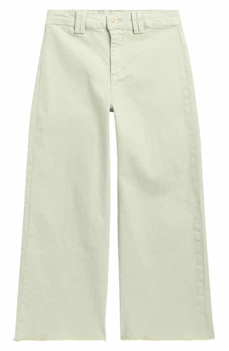 Tractr Kids' Fray Hem Wide Leg Jeans