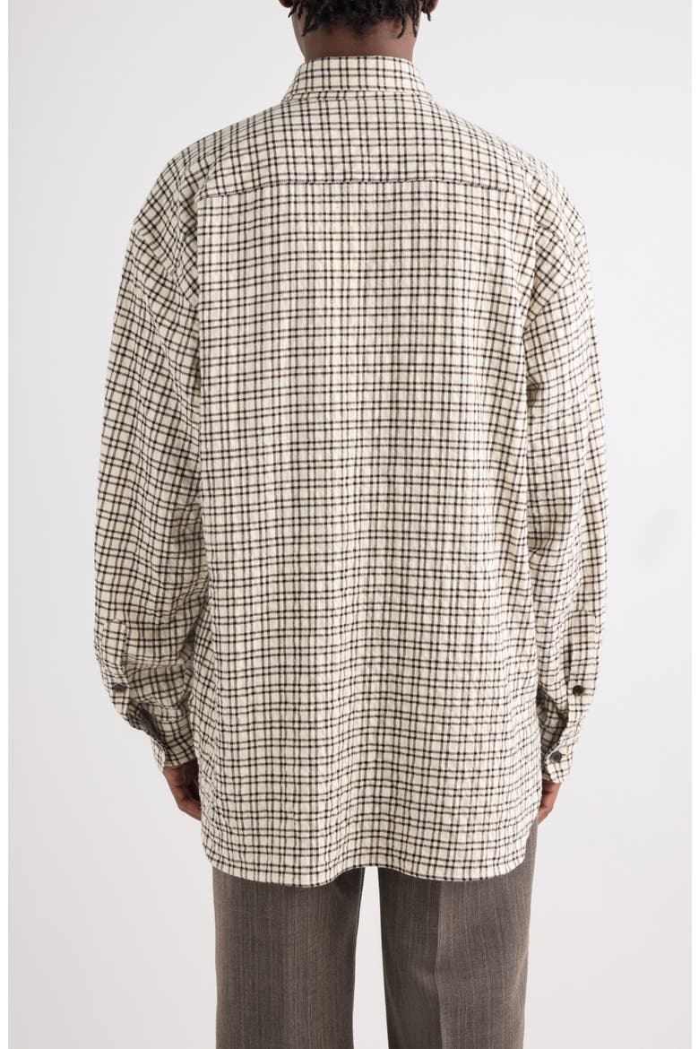 Cromo Check Button-Down Shirt, Alternate, color, ECRU