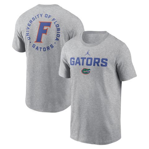 Men's Jordan Brand Heather Gray Florida Gators Campus 2-Hit T-Shirt