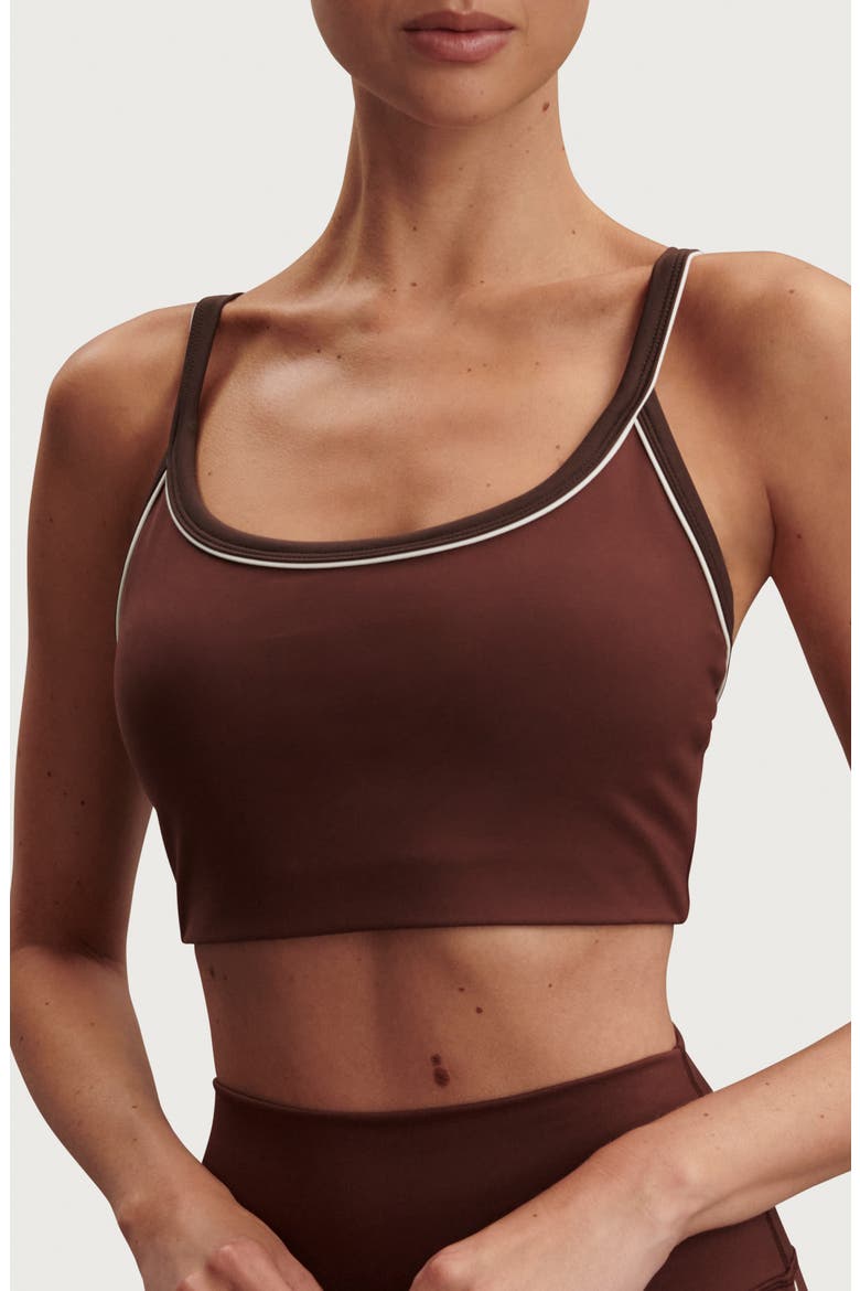 FreeSoft Piper Sports Bra, Main, color, BROWN STONE