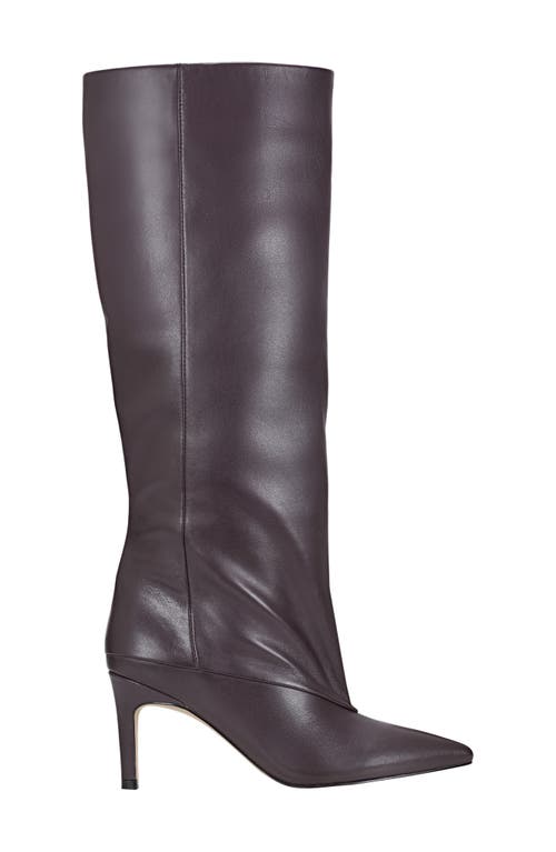 Marc Fisher Ltd Gentle Pointed Toe Knee High Boot In Burgundy