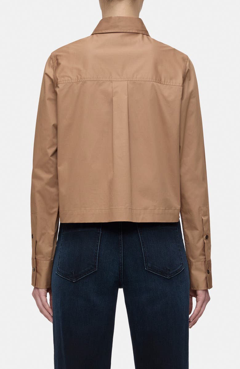 Closed Cotton Crop Button-Up Shirt, Alternate, color,