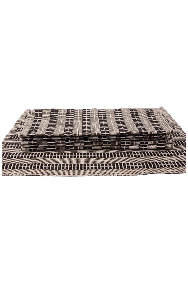 Mbuni Placemats Set of 4, Alternate, color, Multi