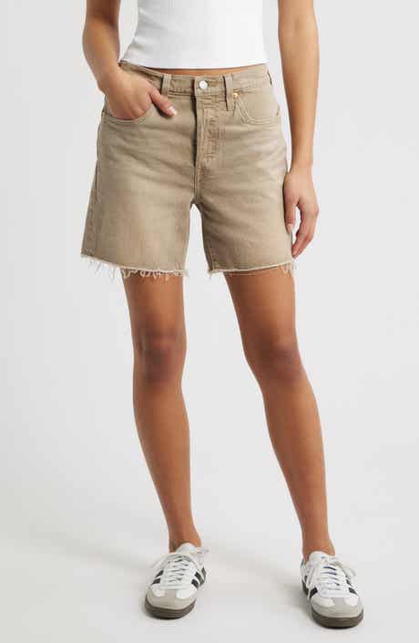 501® High Waist Mid Thigh Denim Cutoff Shorts