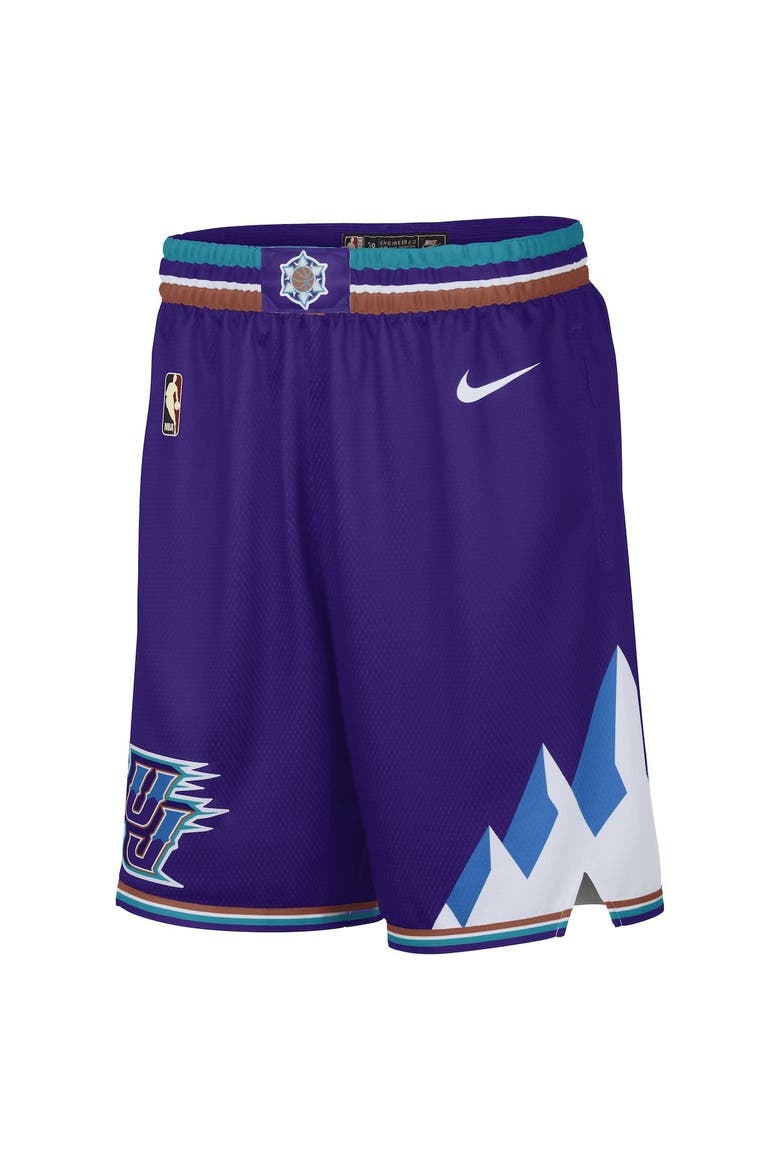 Men's Nike Purple Utah Jazz 2022/23 Classic Edition Swingman Performance Shorts, Alternate, color, Purple