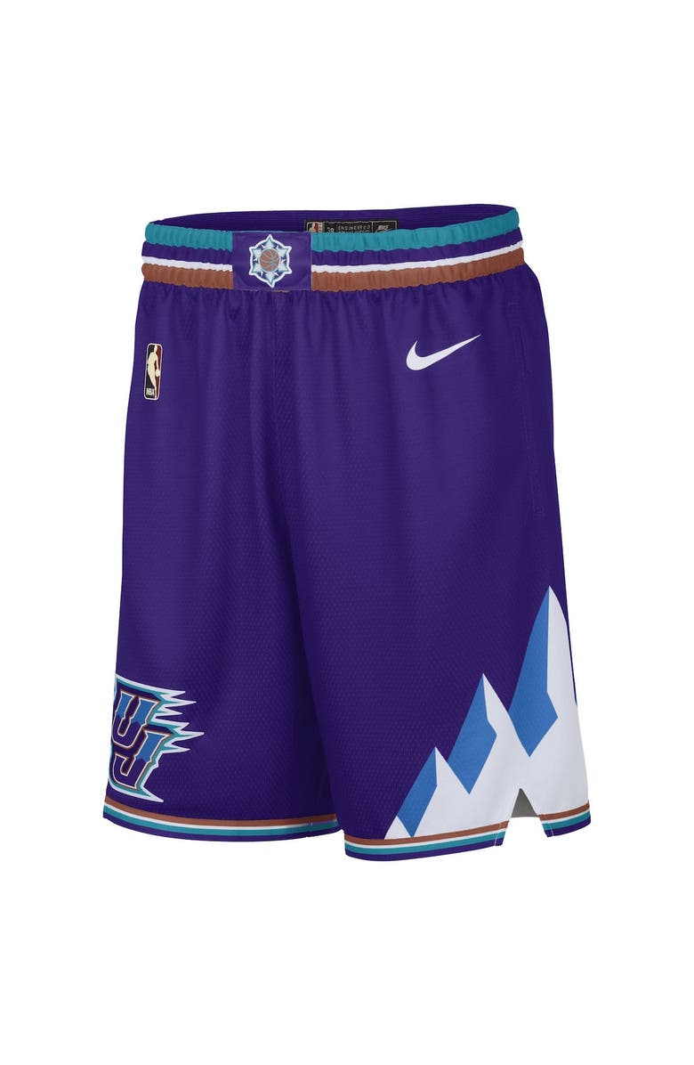 Nike Men's Nike Purple Utah Jazz 2022/23 Classic Edition Swingman Performance Shorts, Alternate, color,