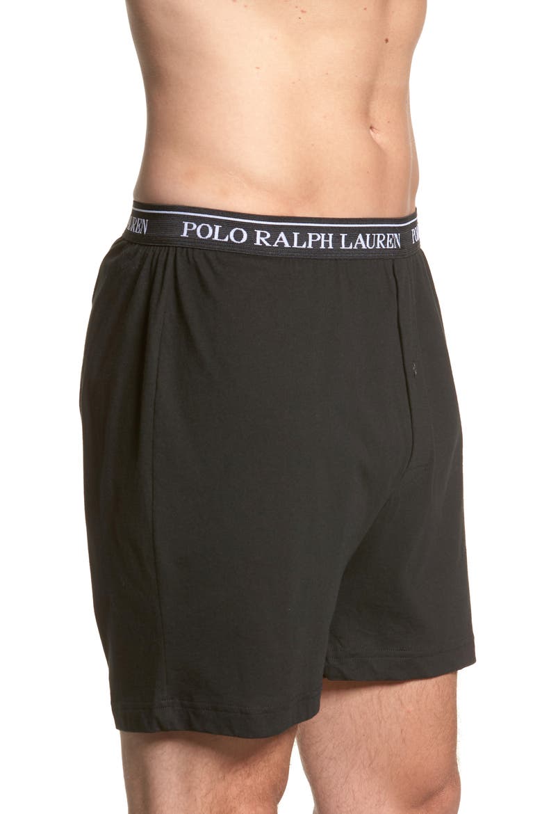 3-Pack Cotton Boxers, Alternate, color, POLO BLACK