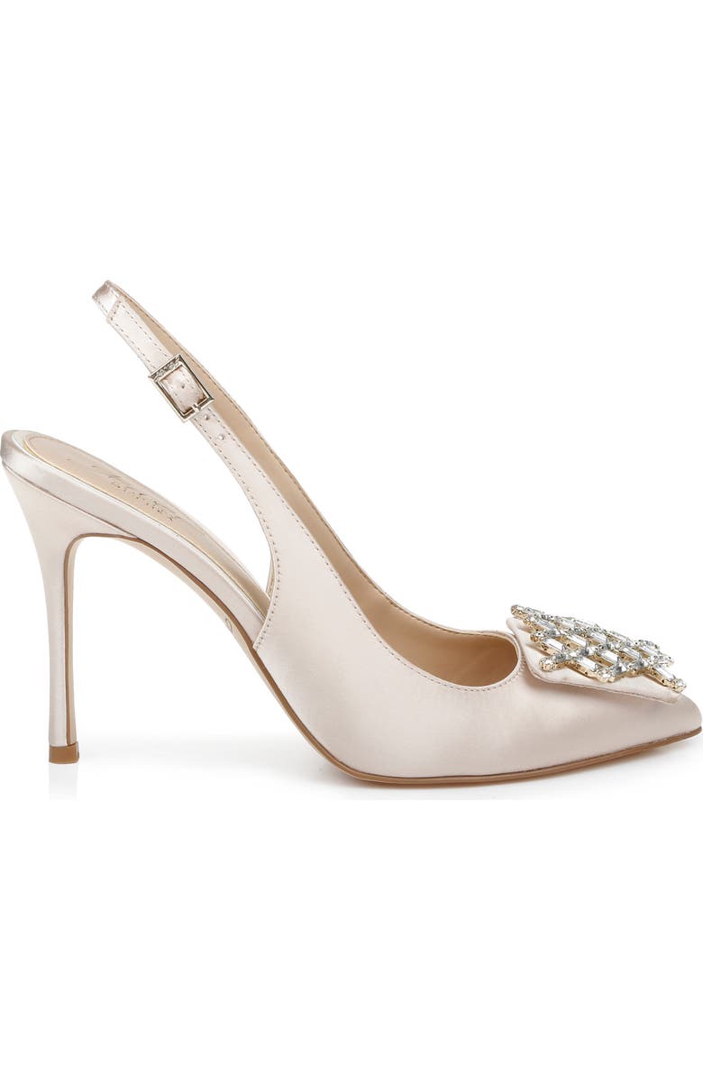 Jewel Badgley Mischka Lisbet Pointed Toe Slingback Pump, Alternate, color,