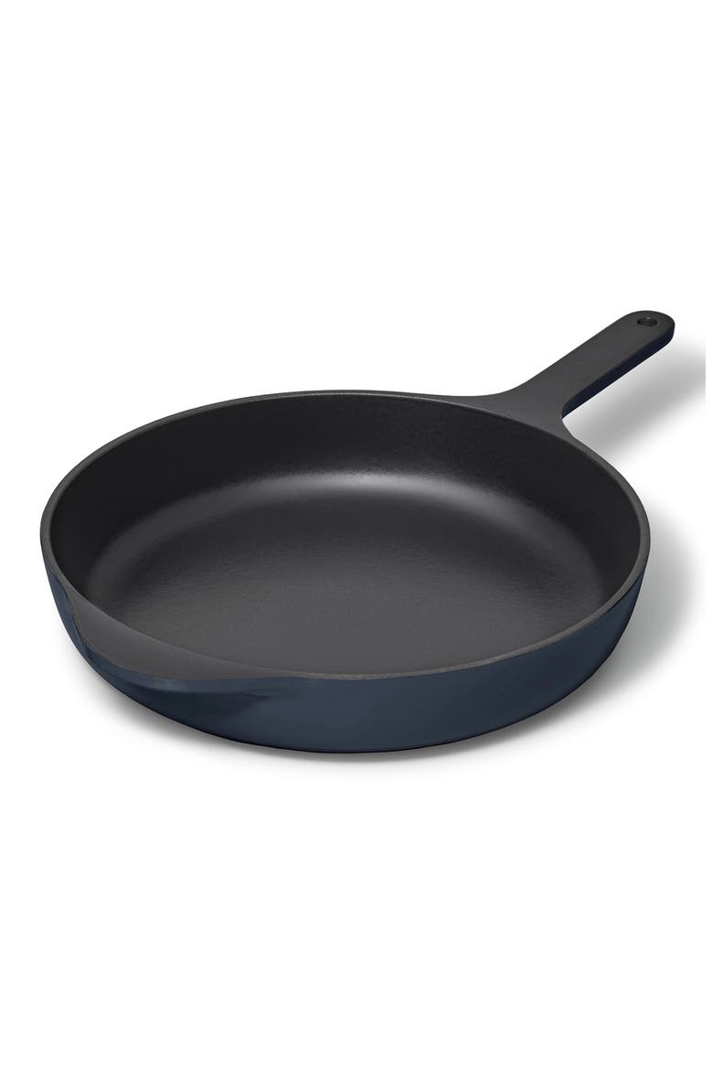 10.5-Inch Enameled Cast Iron Skillet, Main, color, MIDNIGHT BLUE