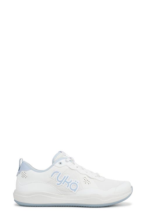 Ryka Rykä Court Agility Sneaker In White/skyrise Blue