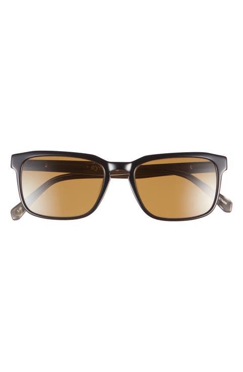 Seymour Glass 52mm Polarized Rectangular Sunglasses (Wide)