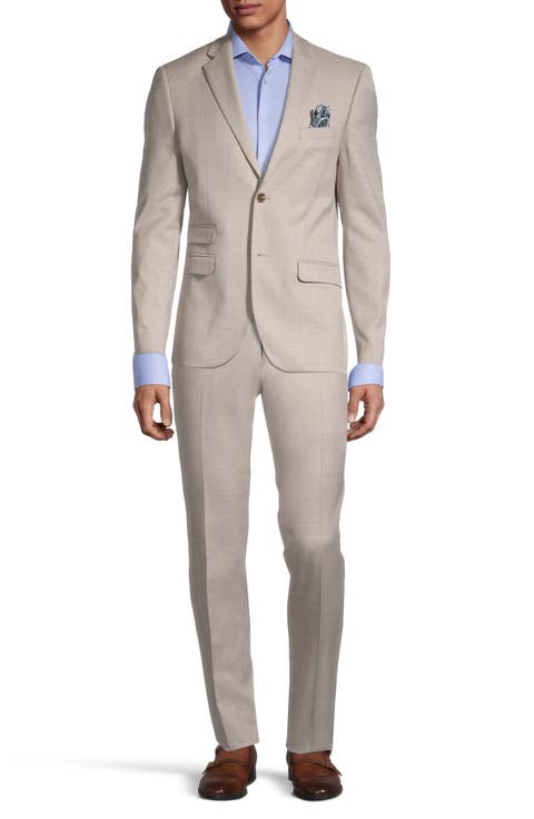 Solid Two-Button Suit