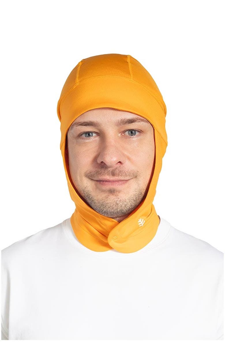 Coolibar Men's Drape Cap - UPF 50+ Sun Protection - Prismatic, Main, color, Apricot Crush