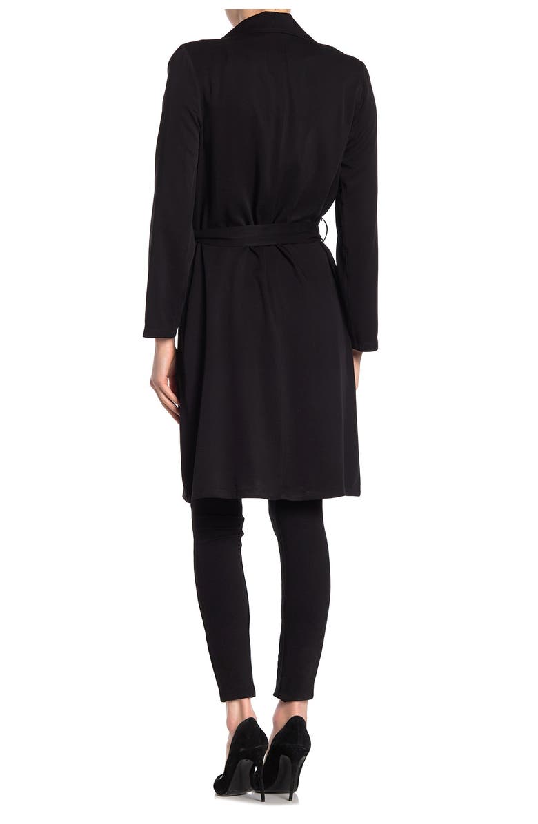DR2 by Daniel Rainn Draped Trench Coat Duster, Alternate, color, 