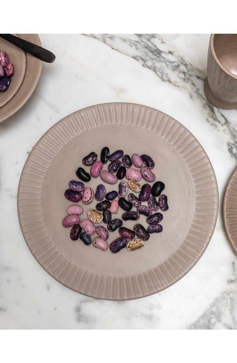 Une Vie Nomade Earth Lines Dinner Plate - Set of 4, Alternate, color, Brown