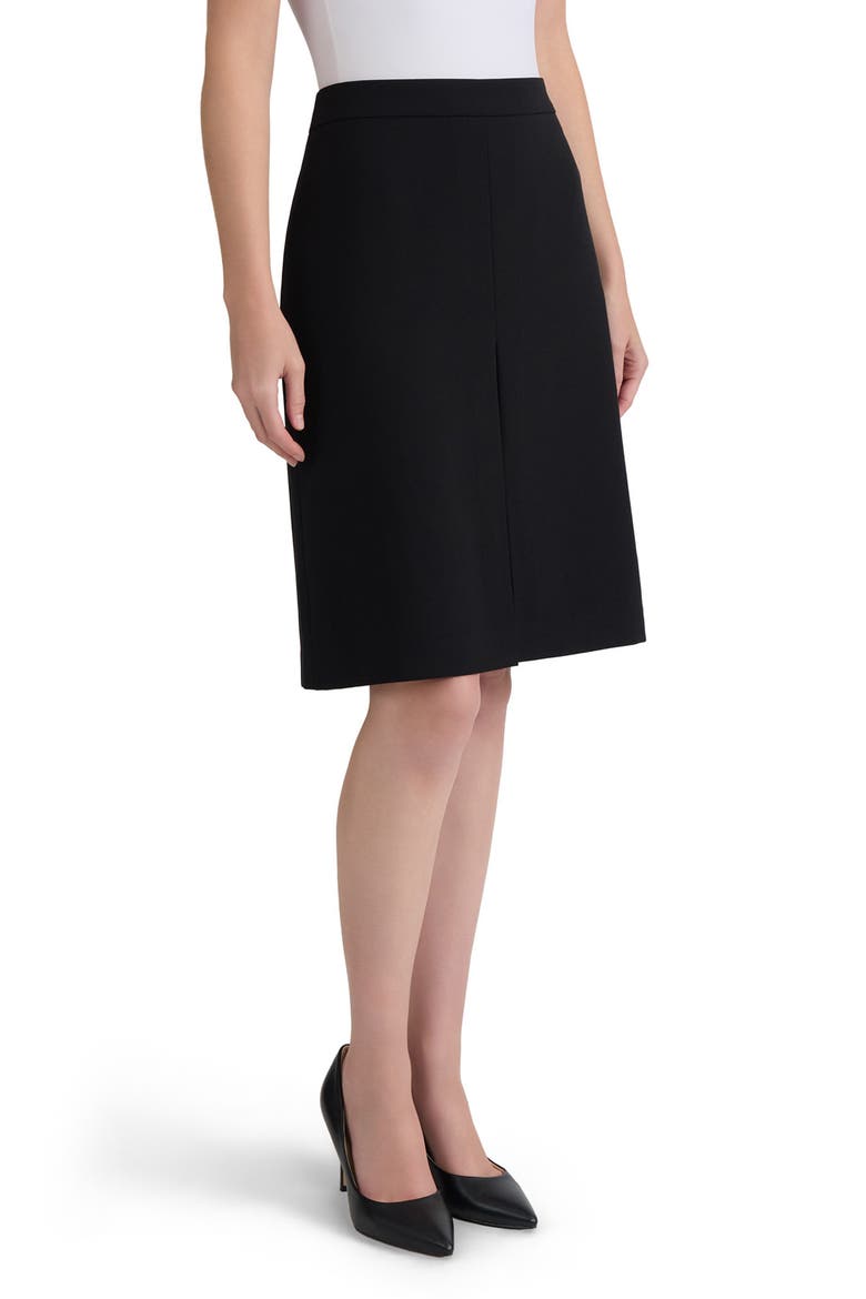 Inverted Pleat Skirt, Alternate, color, BLACK
