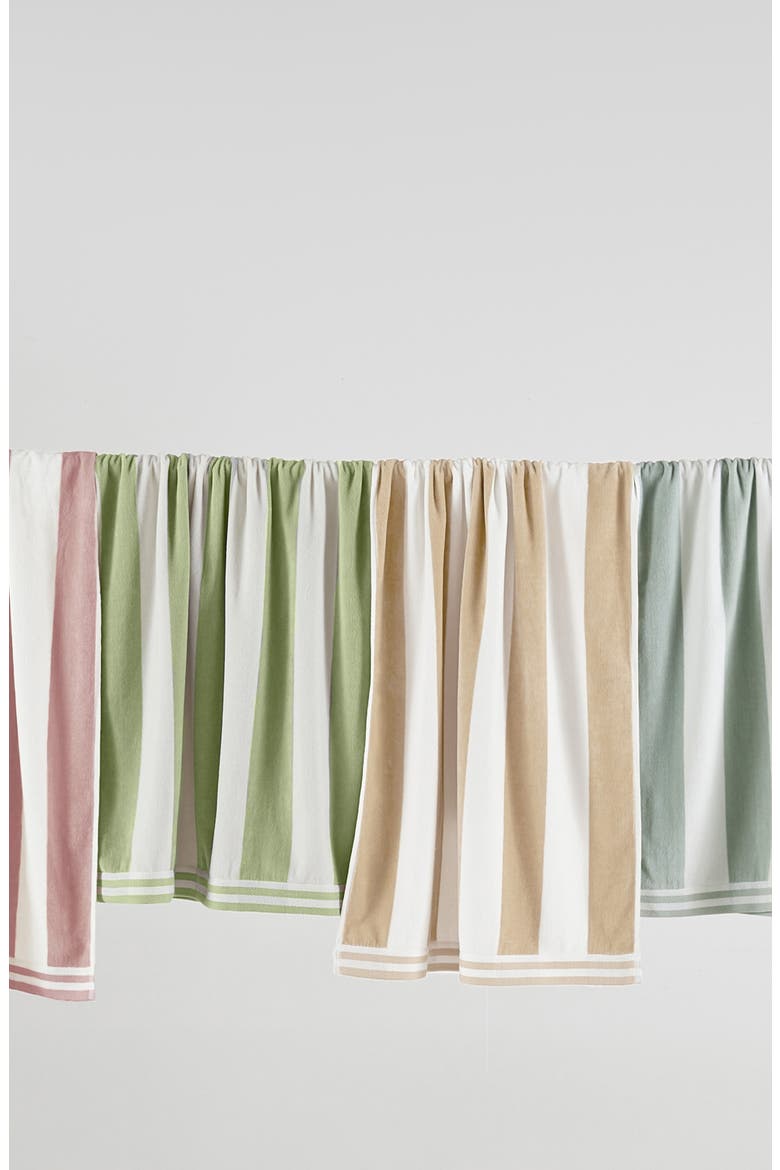 Oversize Stripe Beach Towel, Alternate, color, DUSTY ROSE / WHITE