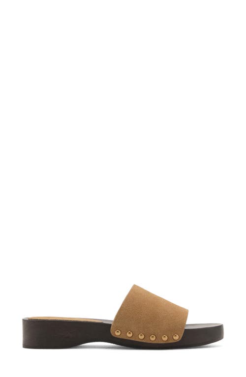 Mango Slide Sandal In Nude