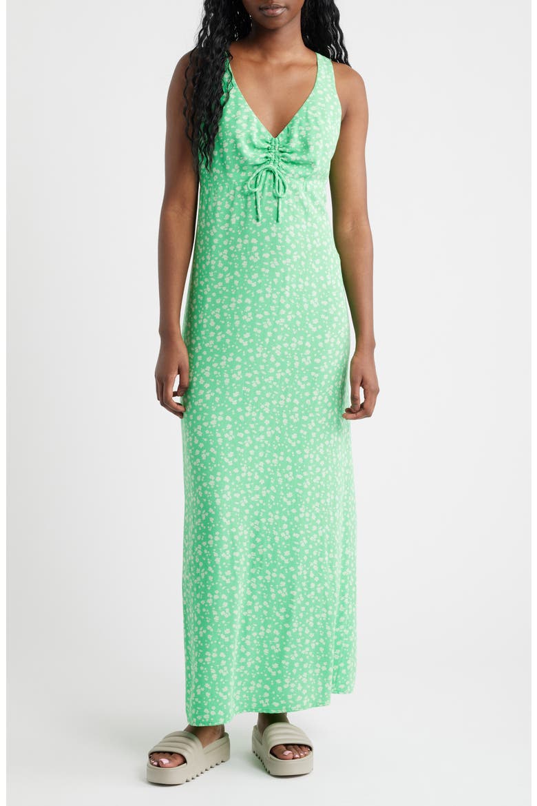 Surf Side Maxi Dress, Main, color, LIGHT GREEN