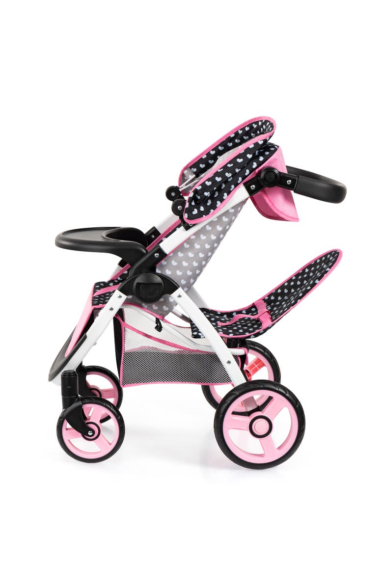 Bayer Design Twin Dolls Stroller, Seats 2 Dolls Up to 18 Inches, Ages 3+, Alternate, color, Multicolored
