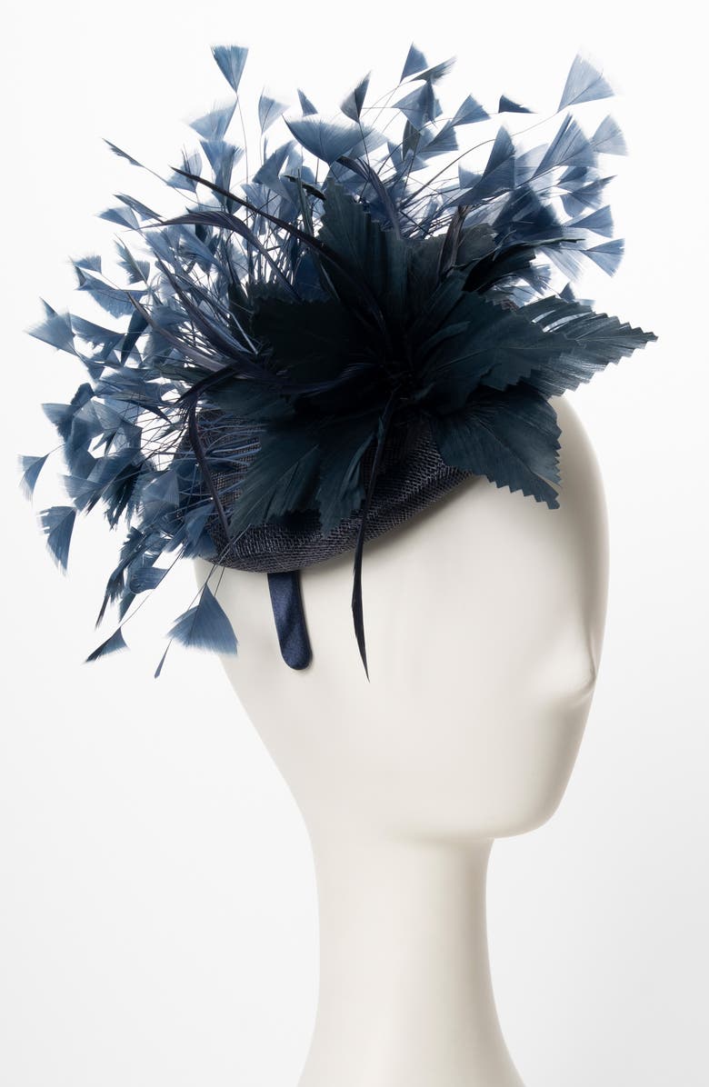 Collection XIIX Large Feather Fascinator, Alternate, color,