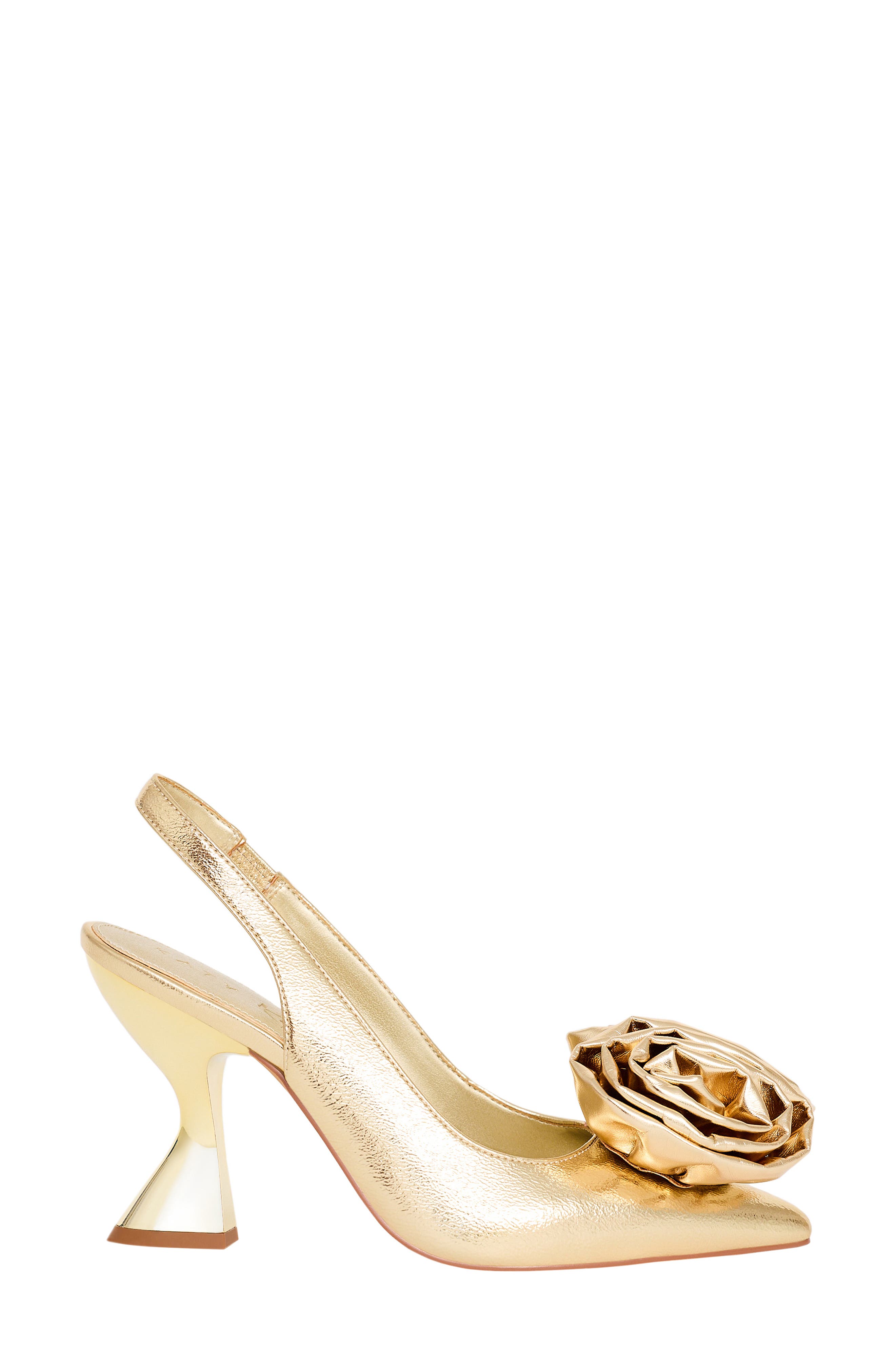 Katy Perry The Laterr Pointed Toe Slingback Pump, Alternate, color, Gold