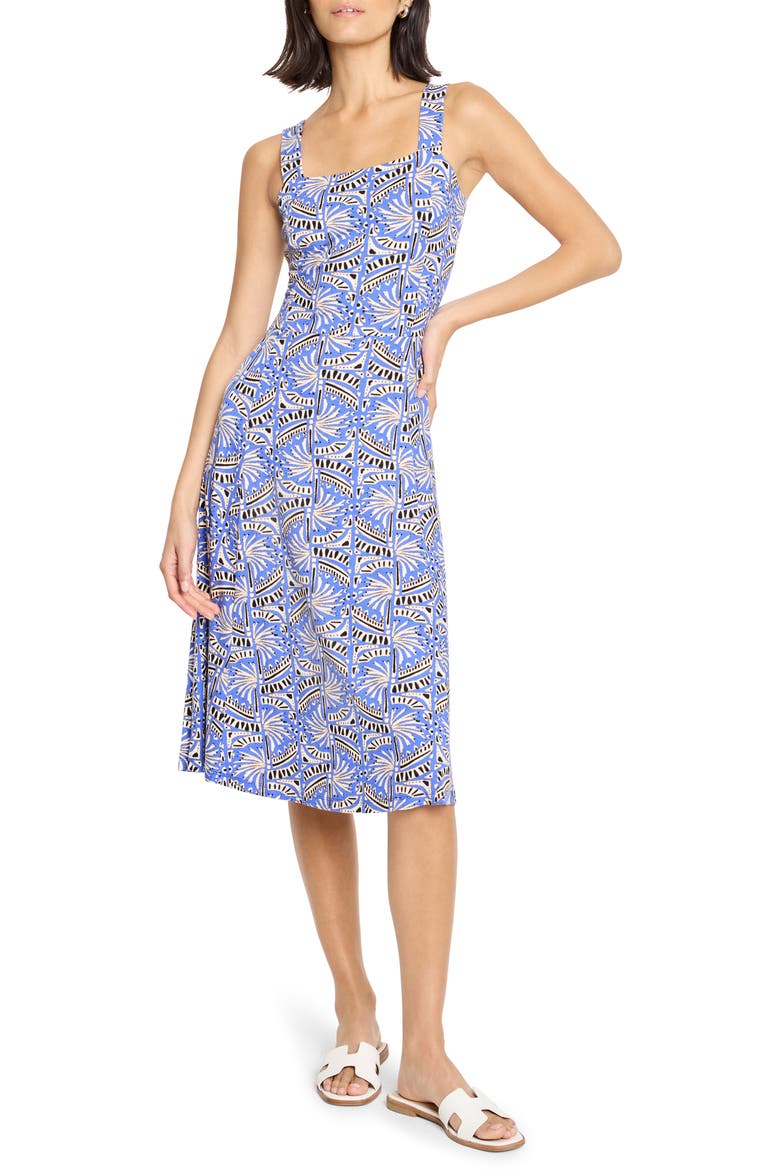Dana Ocean Jewel Jersey Dress, Main, color, BLUE MULTI