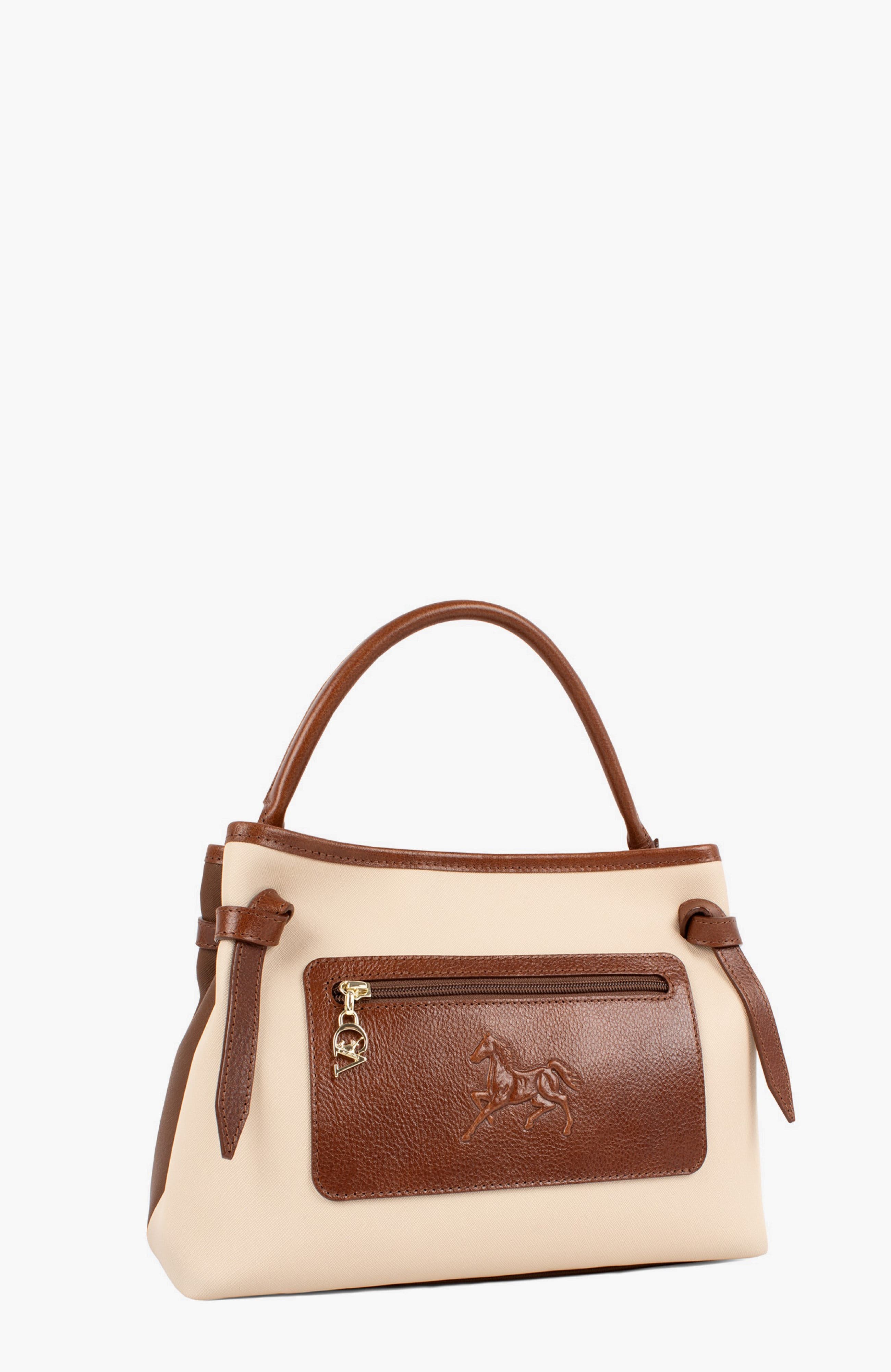 Horse By Cavalinho Handbag 627, Alternate, color, Camel Brown / Beige