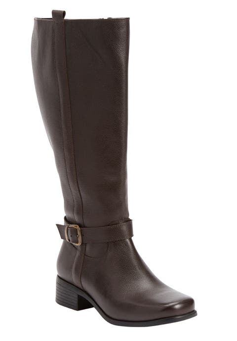 The Donna Tall Wide Calf Leather Boot (Wide Widths Available)