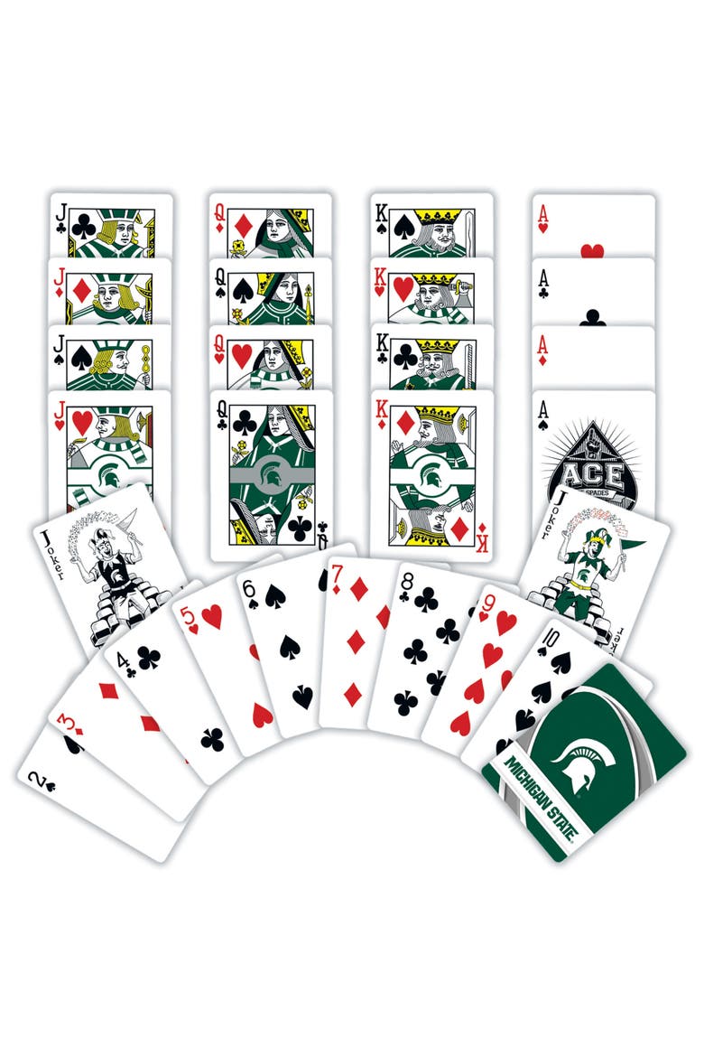 Michigan State Spartans Playing Cards, Alternate, color, Multicolor