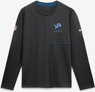 Nike Men's Nike Black Detroit Lions Sideline Coaches UV Dri-FIT Long Sleeve Shirt