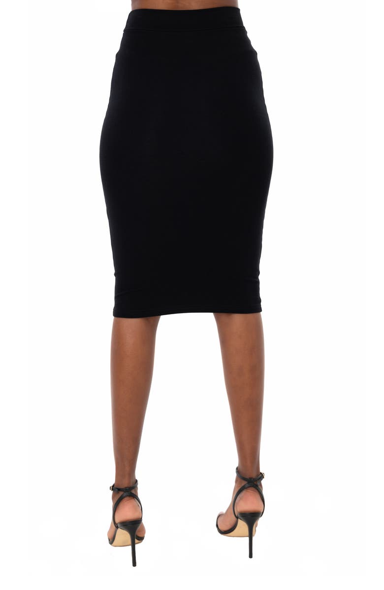 Dai Moda Kelli Stretch Modal Pencil Skirt, Alternate, color, 