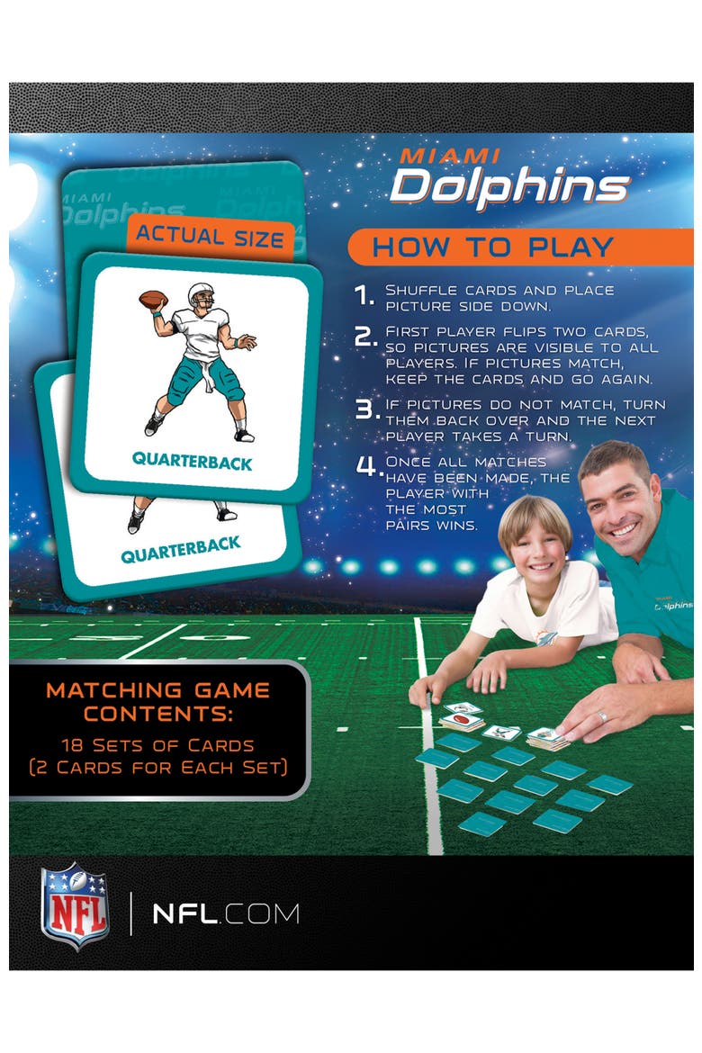 Miami Dolphins Matching Game, Alternate, color, Multicolor