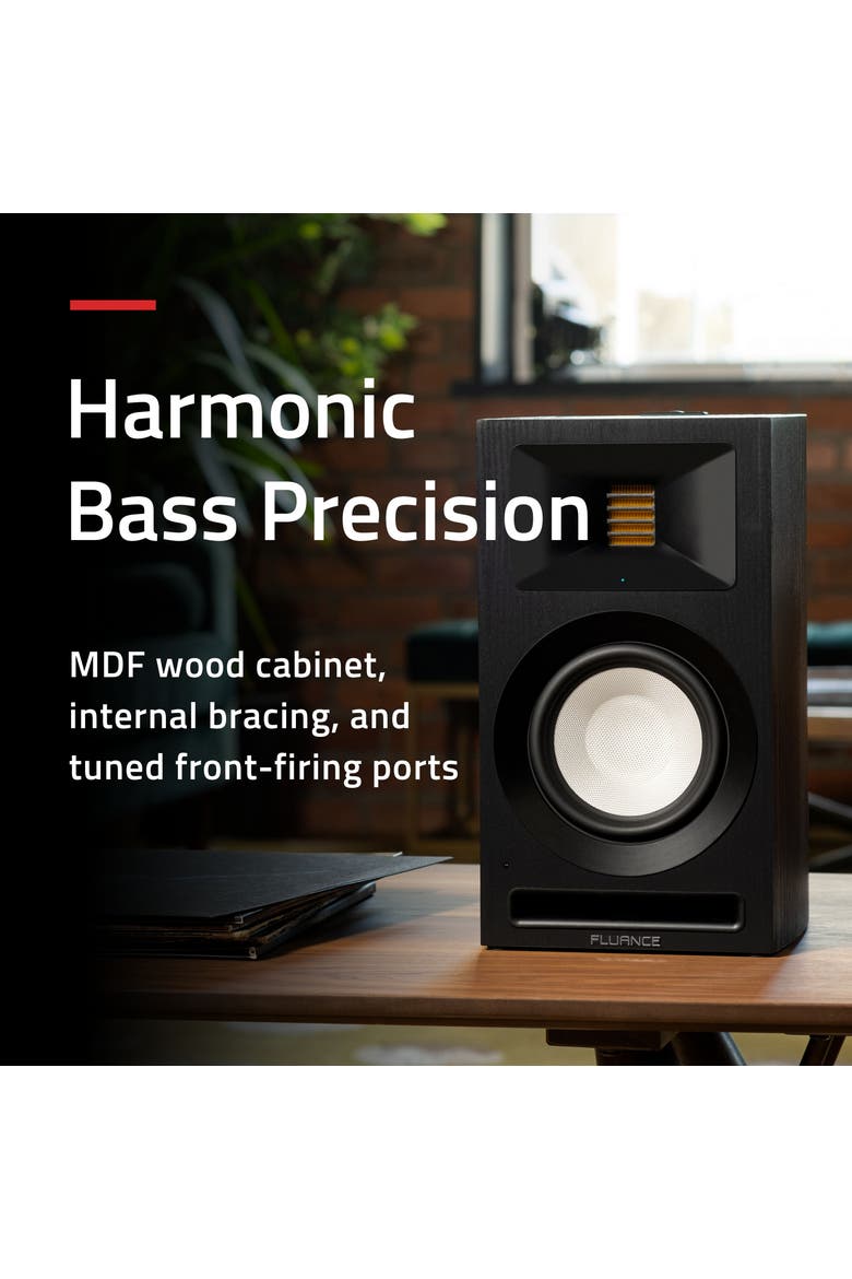 Ri71 Powered Bookshelf Speakers with AMT Tweeters, 5" Drivers, 120W Amp, Alternate, color, Walunt