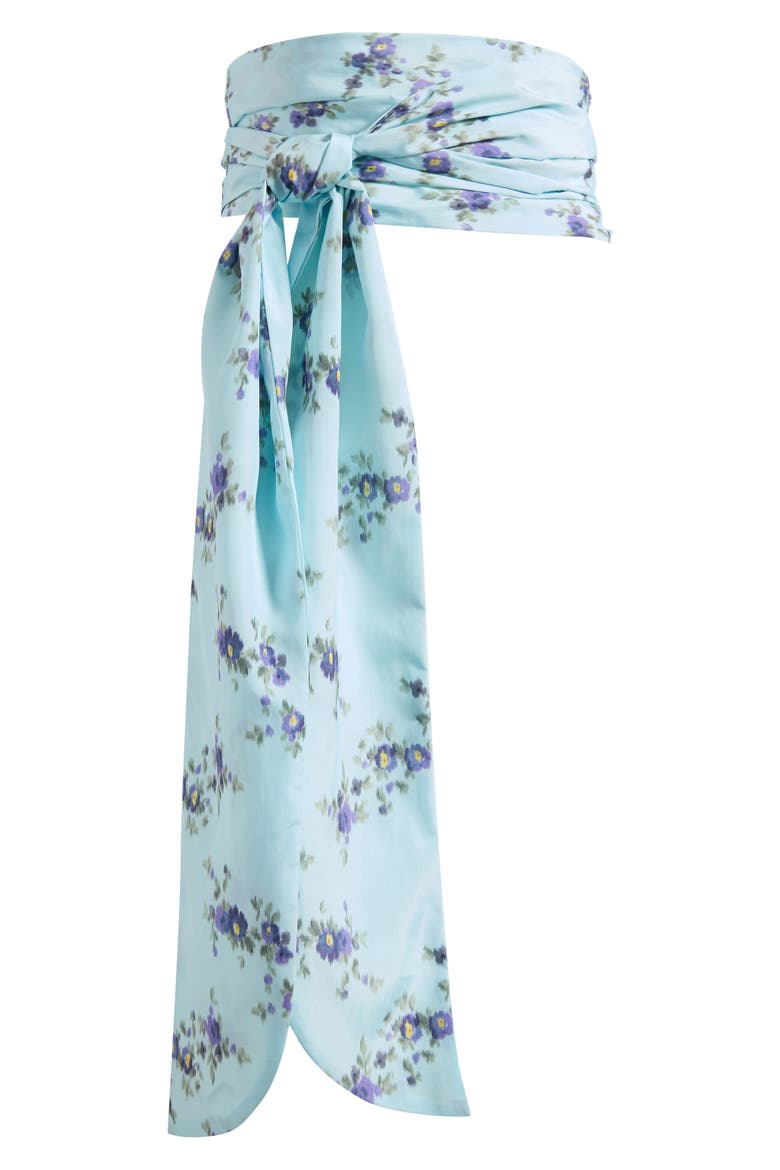 Printed Scarf, Main, color, ICED AQUA
