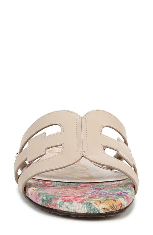 Sam Edelman Bay Slide Sandal Ecru Sand Leather In Ecru Sand