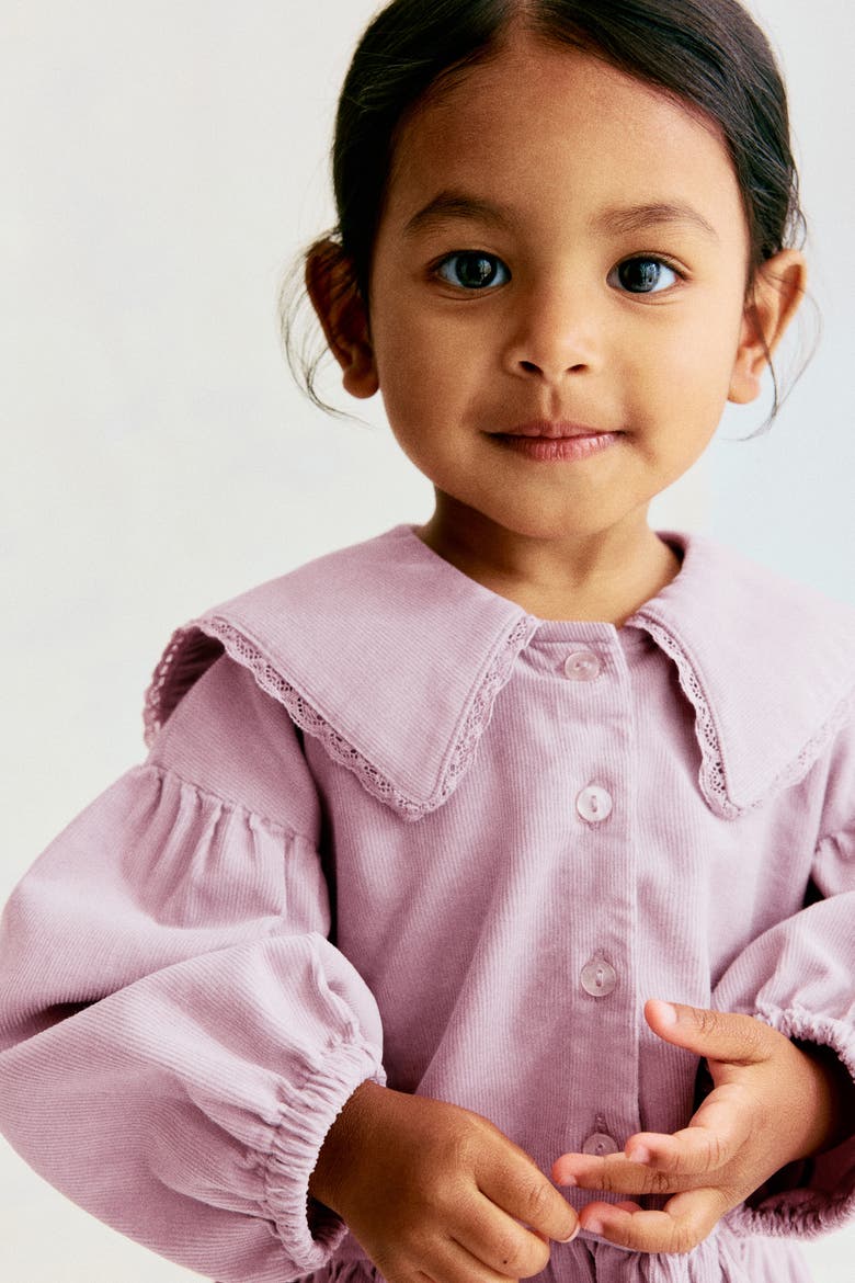 Cotton Corduroy Dress, Alternate, color, Light purple