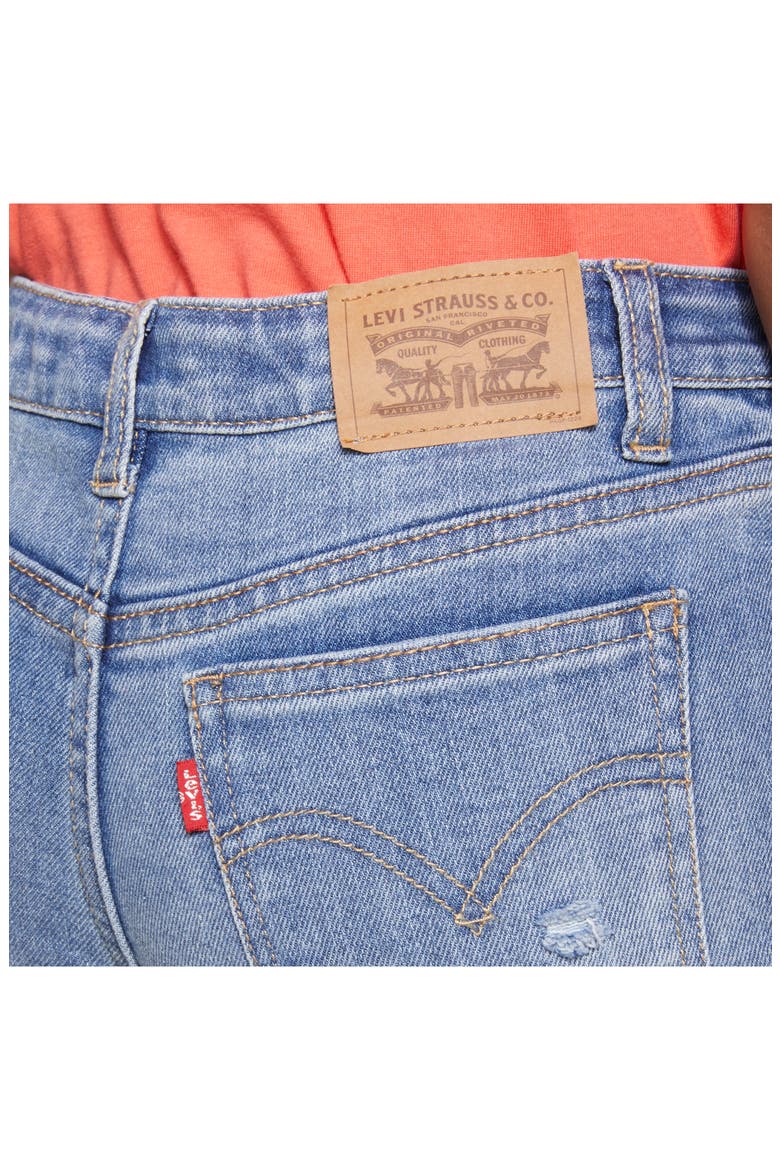 Levi's® Kids' Crop Wide Leg Jeans, Alternate, color, AURA