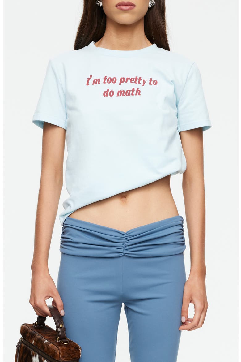 Too Pretty Asymmetric T-Shirt, Main, color, ICE