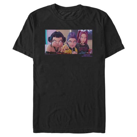 Men's KPop Demon Hunters Angry Trio Scene  Graphic T-Shirt