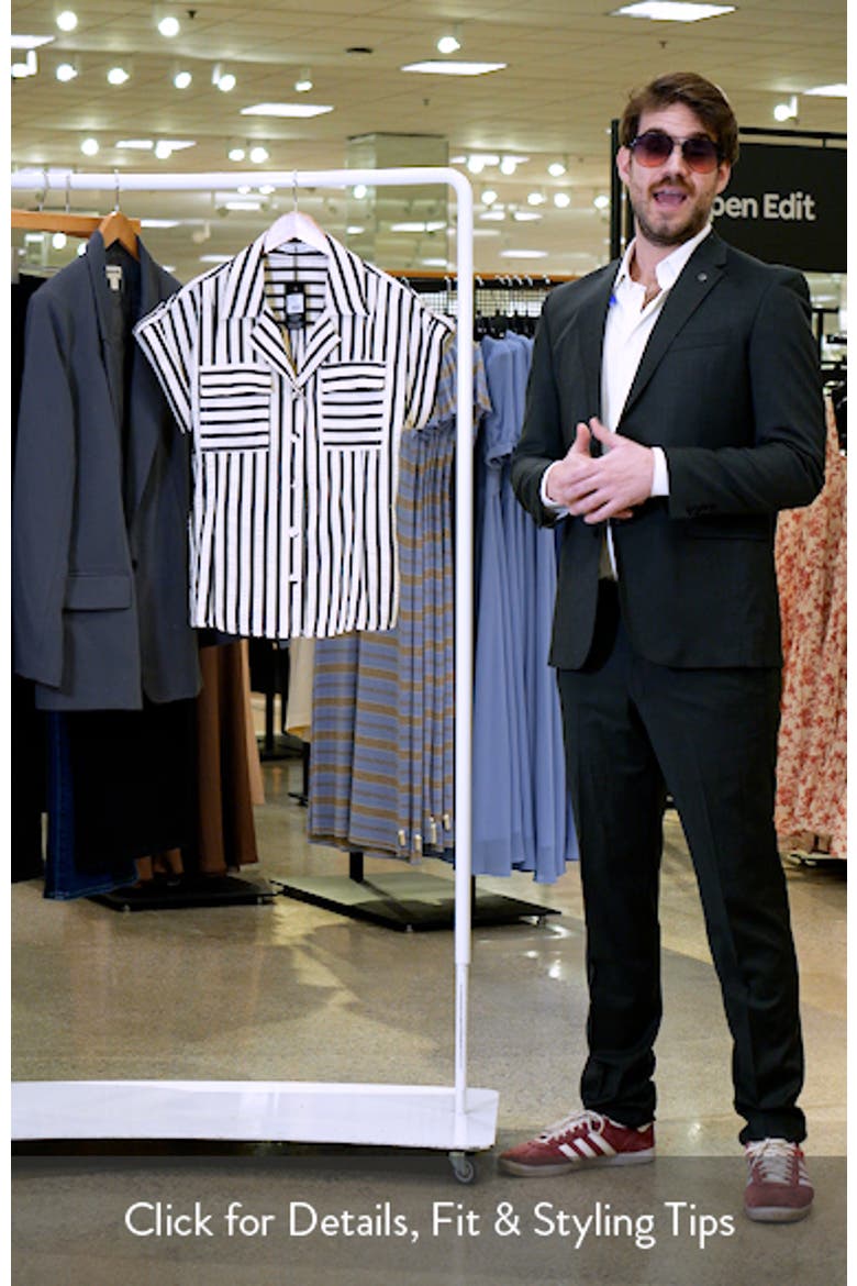 Portia Stripe Button-Up Shirt video
